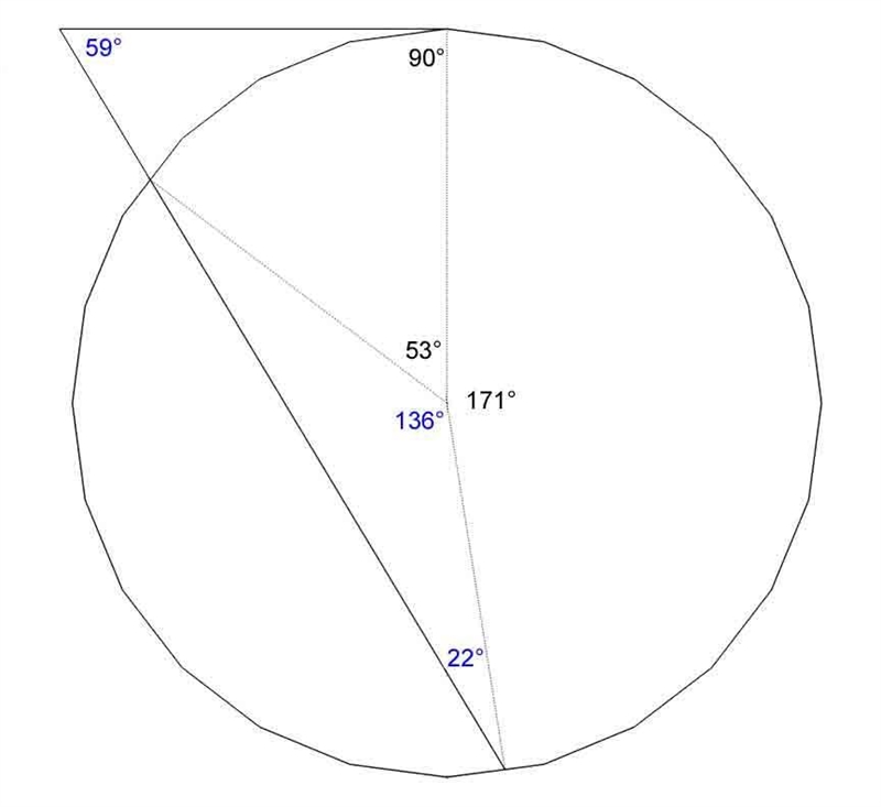 Find the measure of the angle indicated-example-1