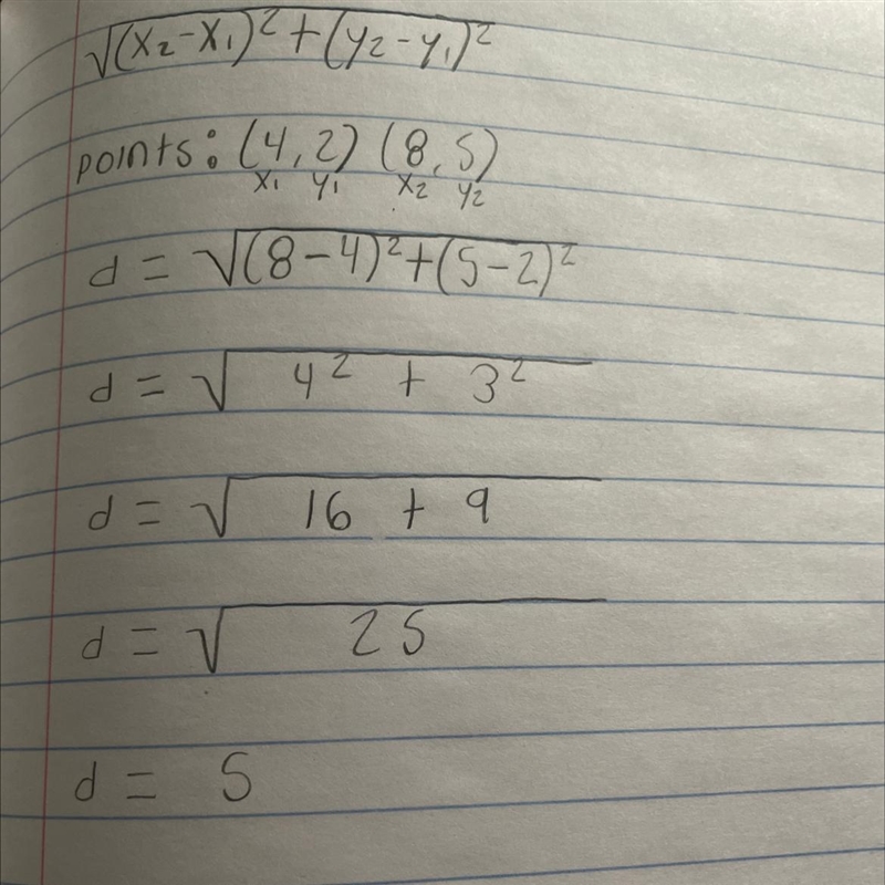 Distance between two points khan academy-example-1