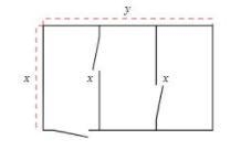 A farmer wants to build a rectangular pen and then divide it with two interior fences-example-1