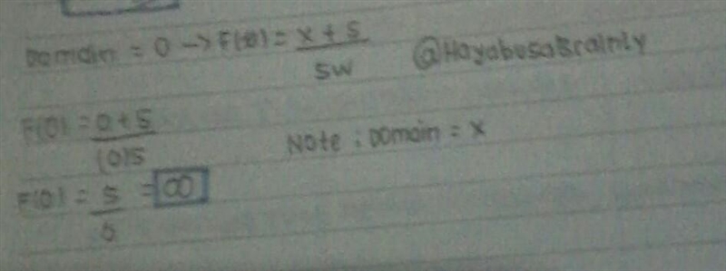 0 is one of the domain of x and w in the expression x+5/5w. true or false-example-1