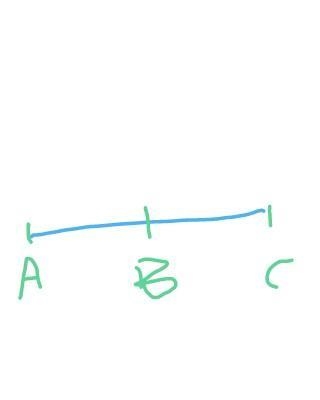 B is between A and C. AB = 3x + 1, BC = 2x, and AC = 21. Find X.-example-1