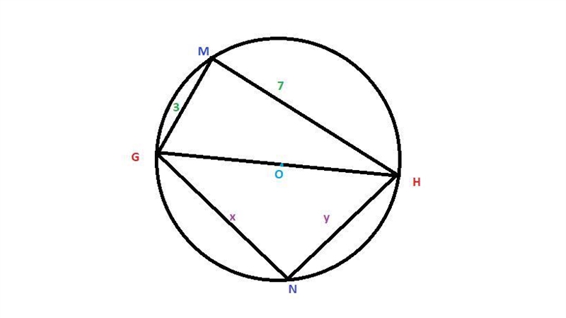 Help me plz need the steps In Figure 7 (open photo), GH is a diameter of the circle-example-1