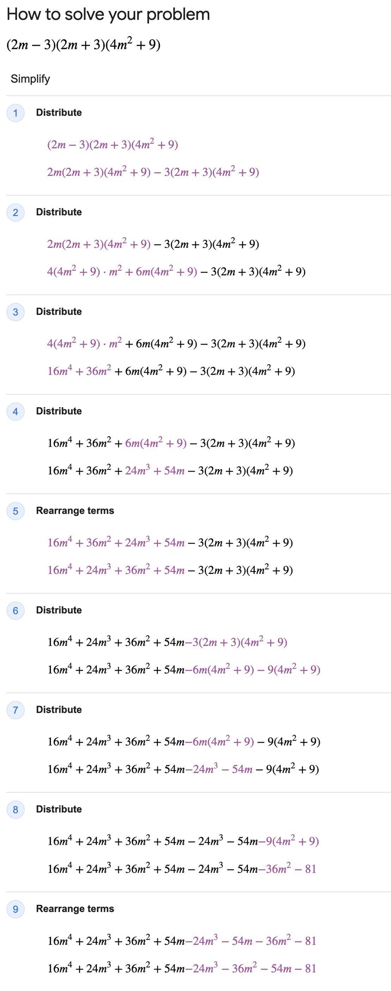 (2m-3)(2m+3)(4m^2+9)-example-1