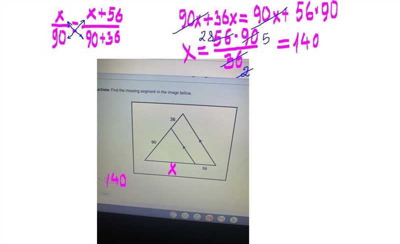 Find the missing segment in the image below-example-1