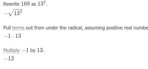 Can u please work out − √169-example-1