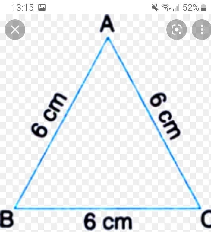 Draw an equilateral triangle PQR with sides of length 6 cm.​-example-1