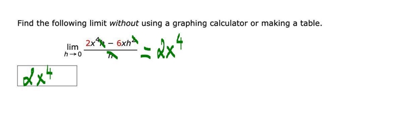 Find the following limit without using a graphing calculator or making a table.-example-1