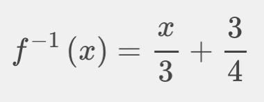 F(x) = 3x-9/ 4 inverse practice, pre calculus-example-1