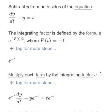 Solve the differentiable equation if possible:-example-1