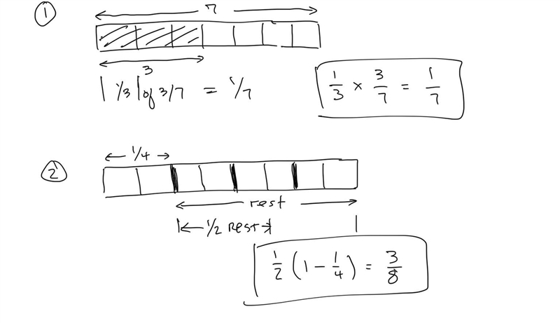 1. Solve. Draw a rectangular fraction to explain your thinking. Then, write a number-example-1