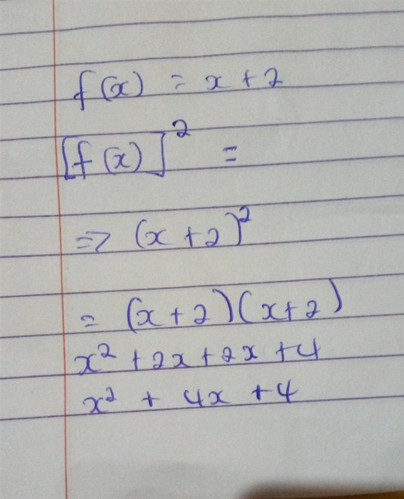 Given: f(x) = x + 2 [f(x)] ^2 =-example-1