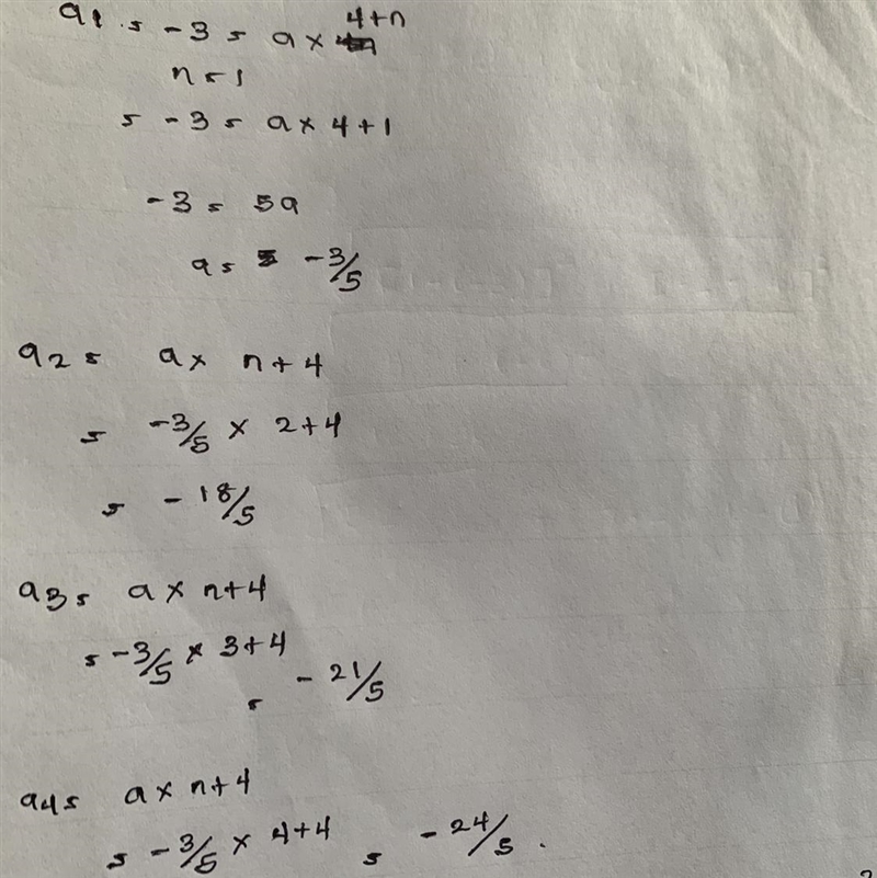 What are the first four terms of the sequence modeled by the recursive formula a n-example-1