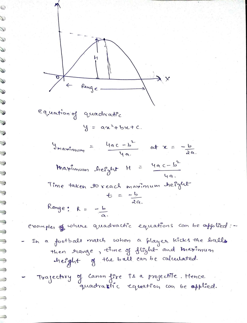 The trajectories of fireworks are modeled by quadratic equations. The equations can-example-1