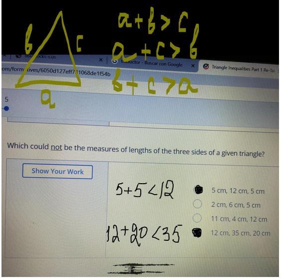 Triangle Inequalities help please!!!!!!!!-example-1