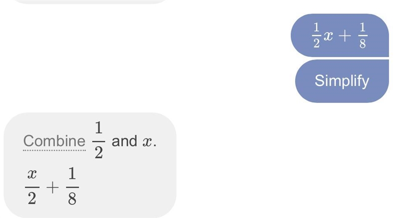 Simplify. 3/2(x+3/4)−(x+1) 5/2x+17/8 1/2x+17/8 1/2x+1/8 I don't know.-example-4