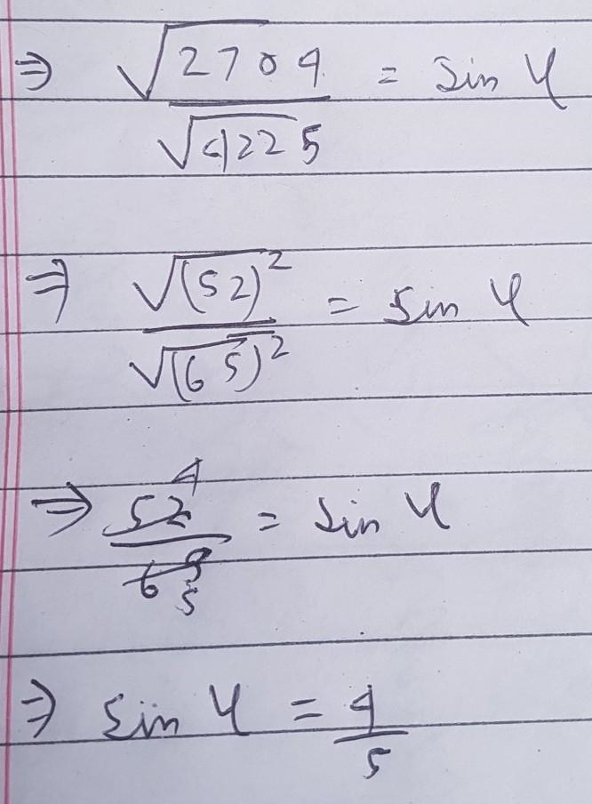 The vector makes angles Sin^- {}^(1) (( √(2146) )/(65) ) \: and \: sin {}^( - 1) ( (12)/(13) ) with-example-3