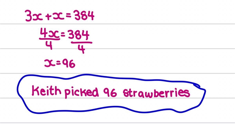 Ian and Keith make extra money in the summer picking strawberries. Yesterday, they-example-1