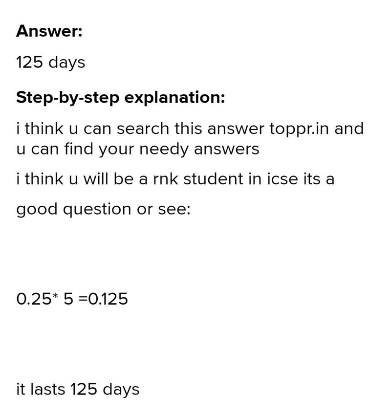 A bottle of medicine holds 0.25 litres. The instructions on the bottle of medicine-example-1