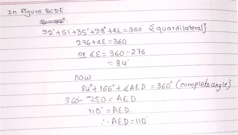 Find The Size Of Angle AED (Explain How)-example-1