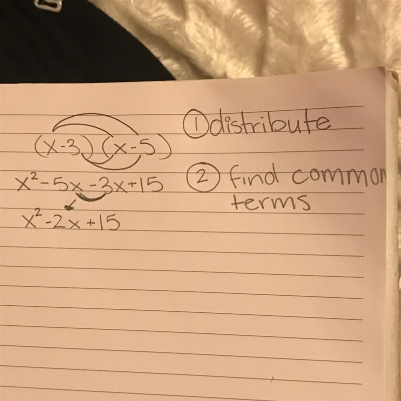 What is the standard form equivalent of this quadratic expression in factored form-example-1