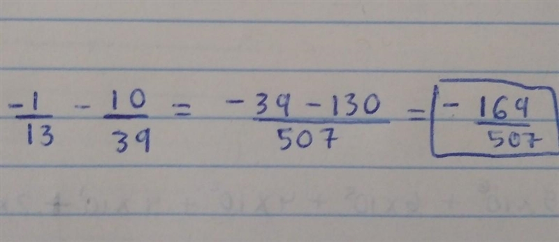 -1/13-10/39 in lowest terms-example-1