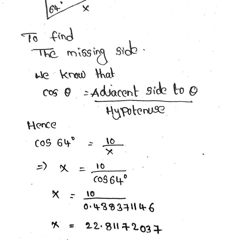 Please help me !! find the missing side and round to the nearest tenth !!-example-1