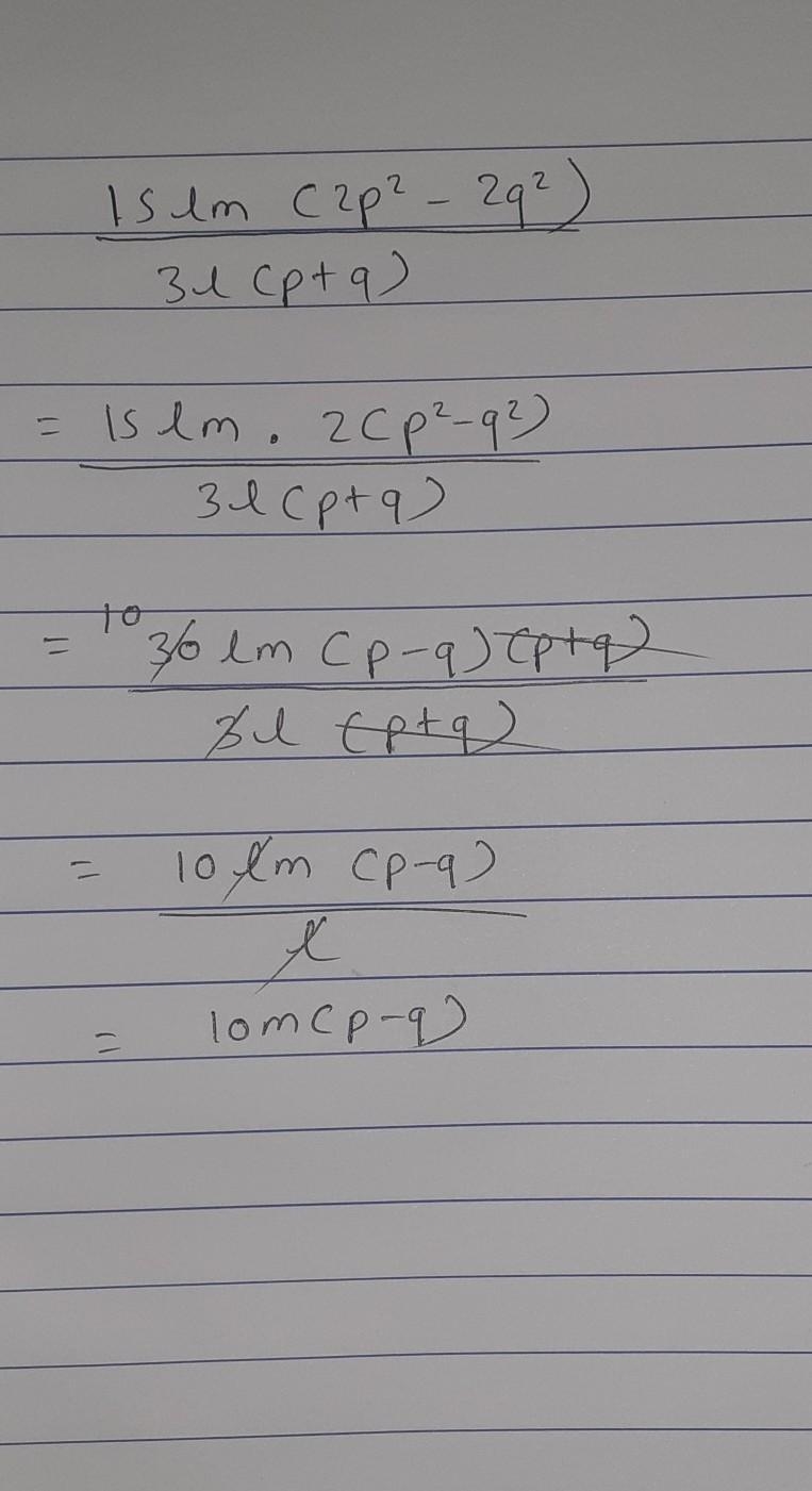 Factorise the expressions and divide them as directed.​-example-1