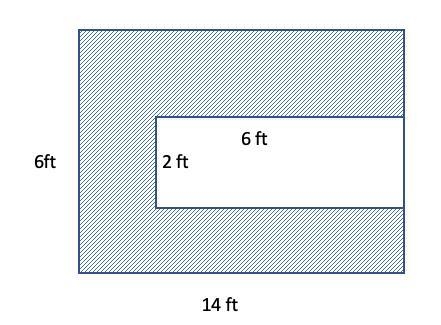 Find the area of the shaded region.-example-1