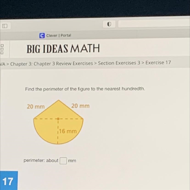 What is the perimeter of this figure rounded to the nearest tenth-example-1