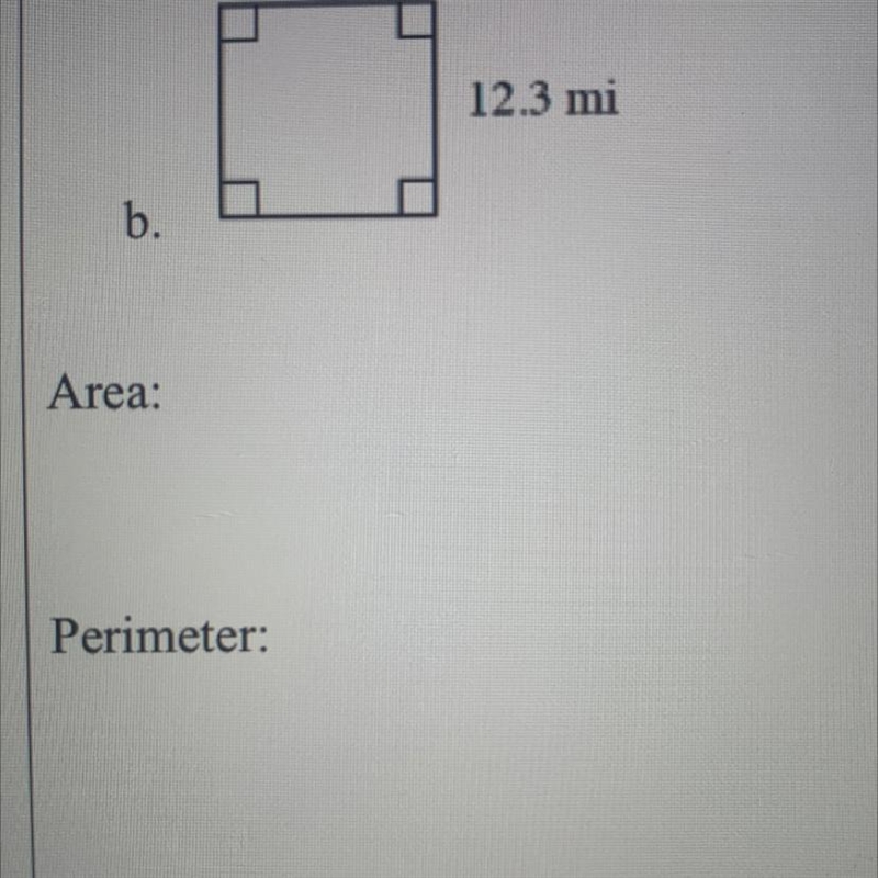 Find the area and perimeter of the following figure.-example-1