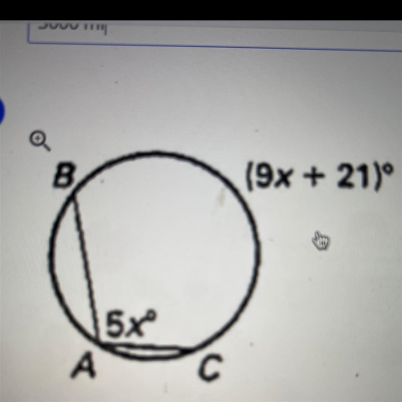 What is the measure of angle BAC?-example-1