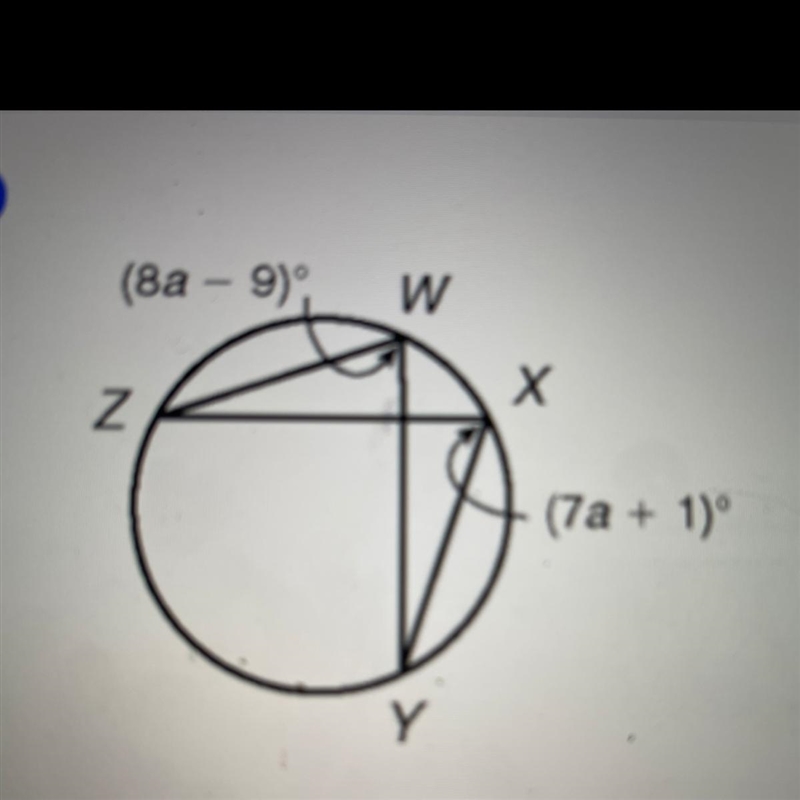 Find the measure of arc ZY-example-1