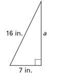 What is the length of side a? Round to the nearest tenth of an inch.-example-1