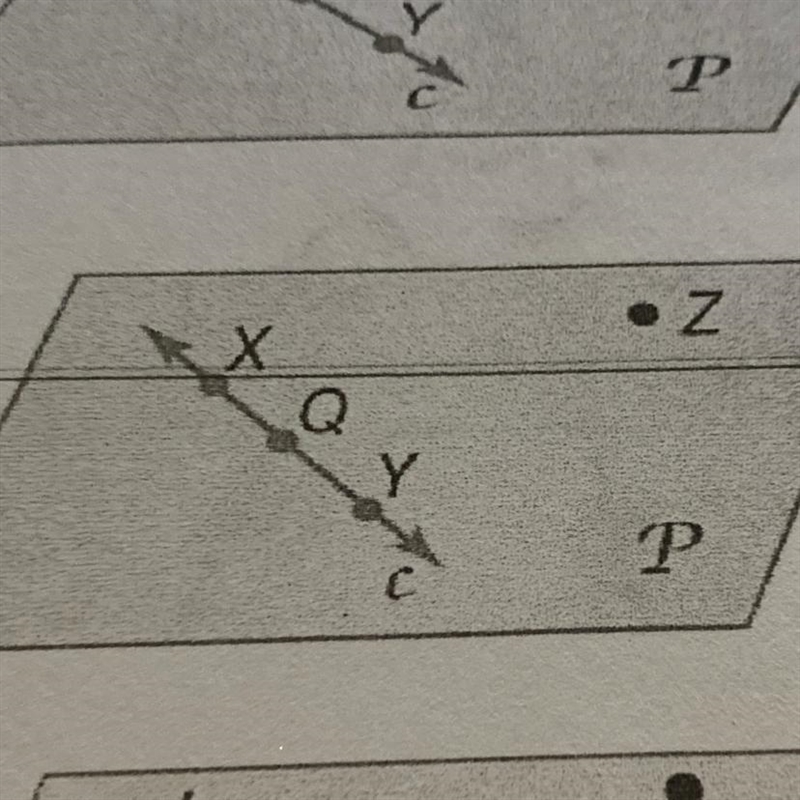 Use the figure to name a plane containing point Z.-example-1