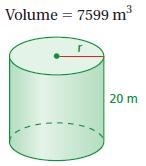 Find the missing dimension of the cylinder. Round your answer to the nearest whole-example-1