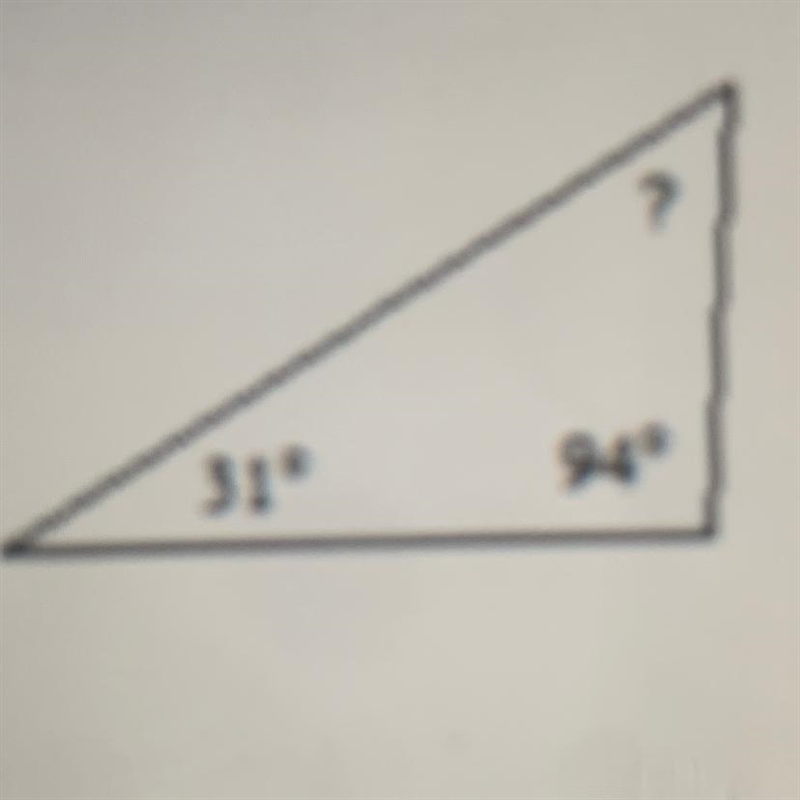 1) Find the missing angle. 31° 949-example-1