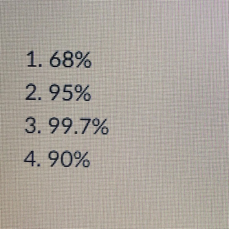 # 16: A set of data is reasonably bell shaped. The mean is 45 and the standard deviation-example-1