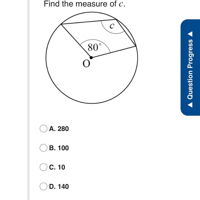 Find the measure of c-example-1