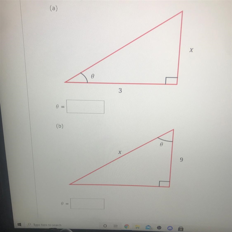 Solve for theta Please answer both parts-example-1