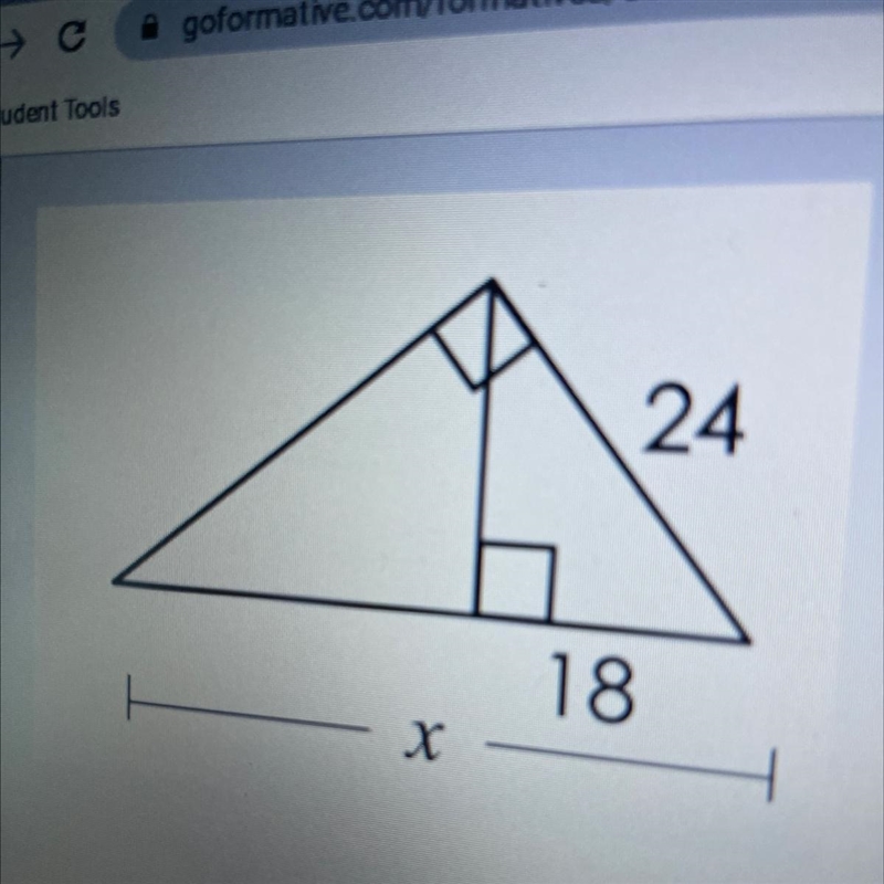 Find the value of x-example-1