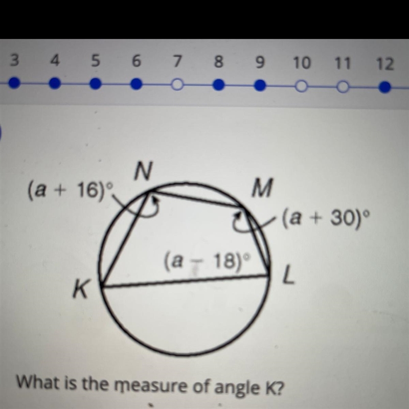 What is the measure of angle k?-example-1