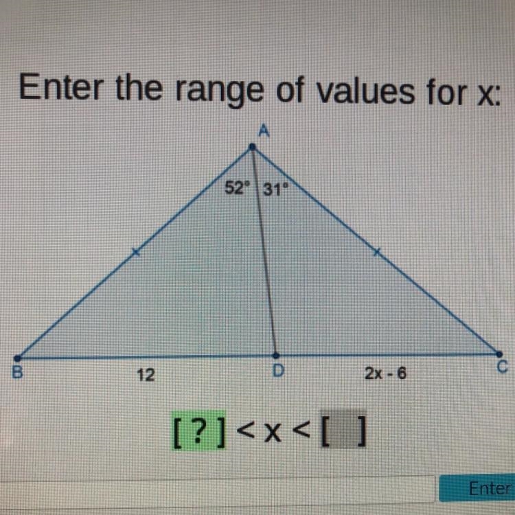 Enter the range of values for x:-example-1