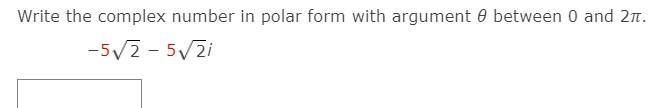 Write the complex number in polar form with argument between 0 and 2.-example-1