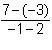 Which expression can be used to find the slope of a line containing the points (–3, 2) and-example-2