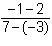 Which expression can be used to find the slope of a line containing the points (–3, 2) and-example-3