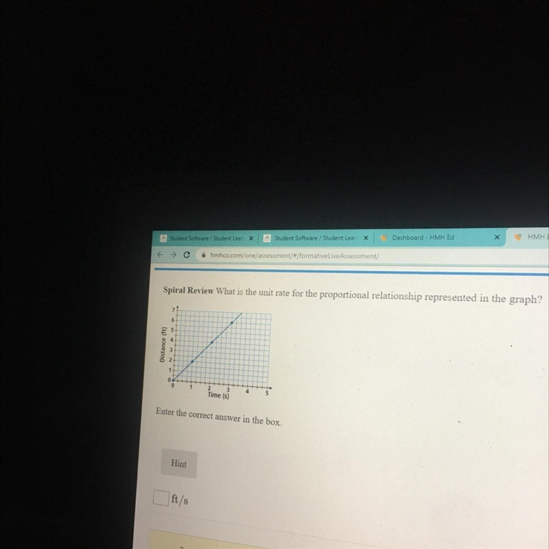 What is the unit rate for the proportional relationship in the graph-example-1