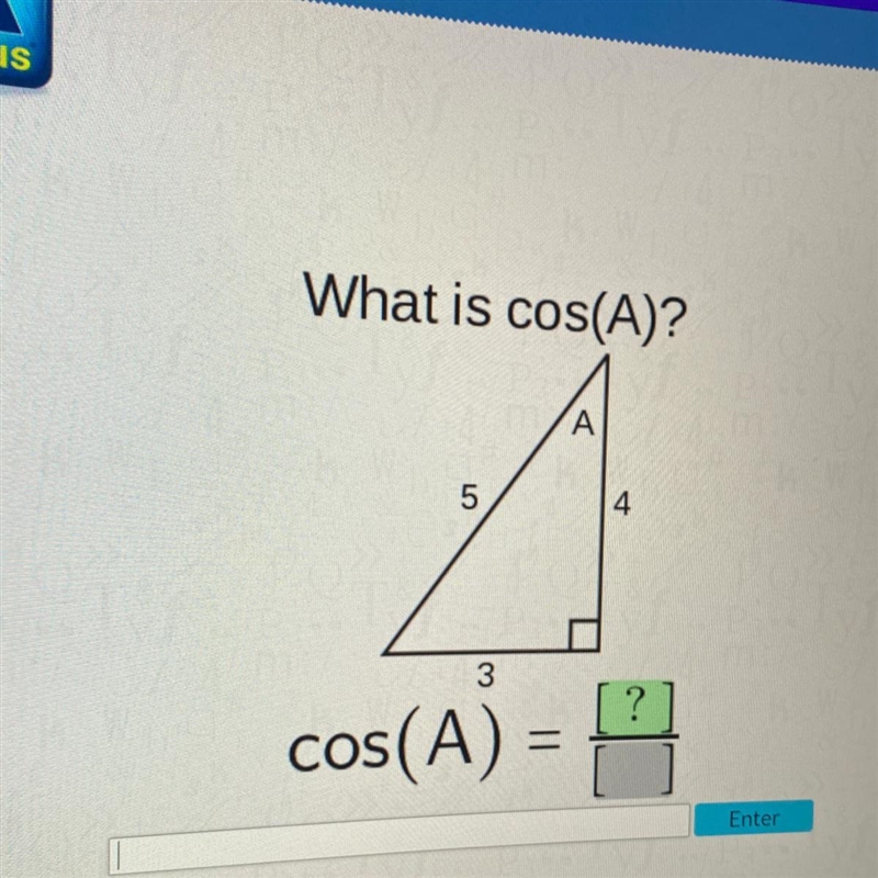 What is cos(A)? please explain-example-1