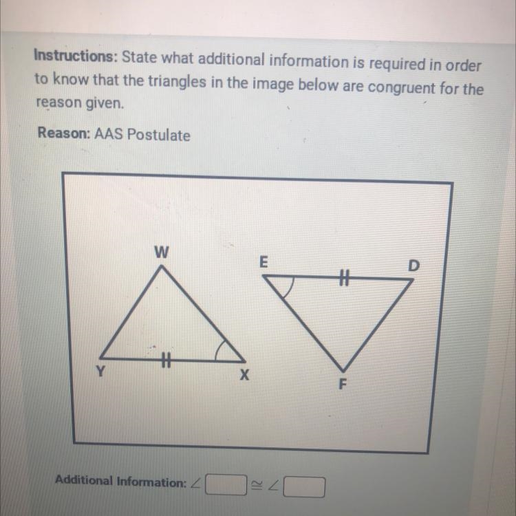 Instructions: State what additional information is required in order to know that-example-1