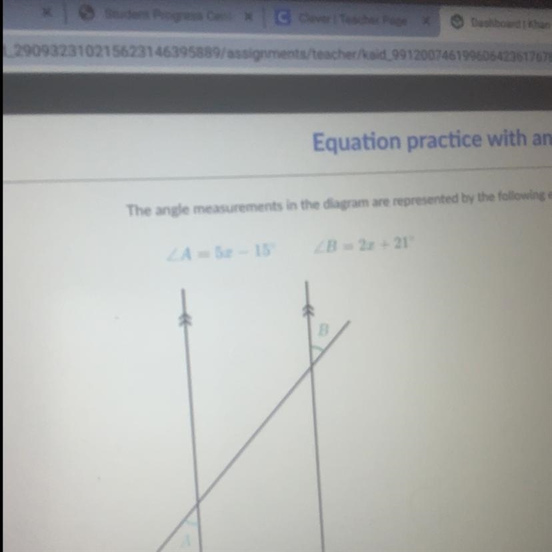 The angle measurements in the diagram are represented by the following expressions-example-1