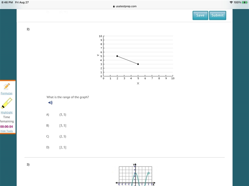 What is the range of the graph.-example-1